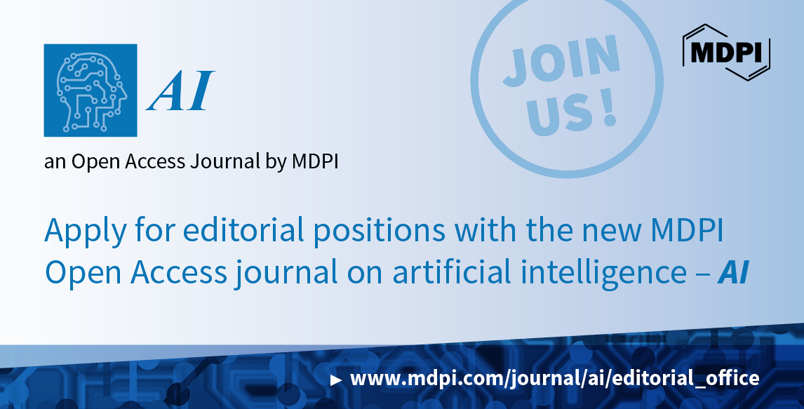AI—New Journal on Artificial Intelligence Now Taking Applications for Editorial Positions