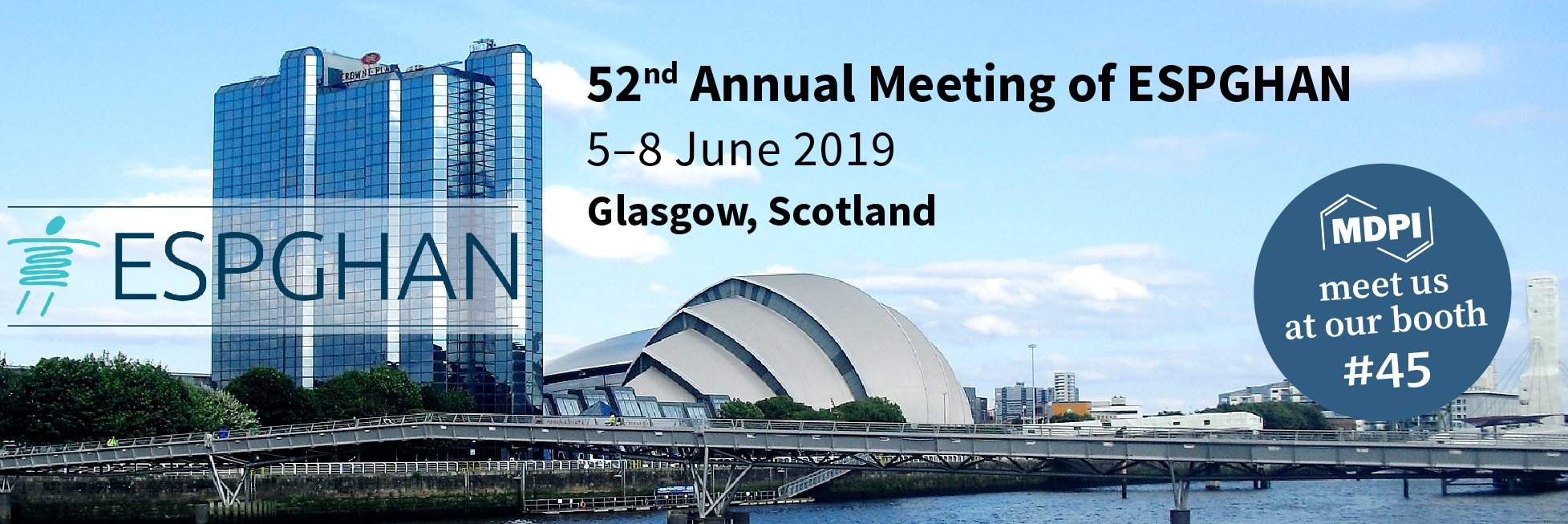 Meet US at the 52nd Annual Meeting of ESPGHAN in Glasgow, Scotland, 5–8 June 2019