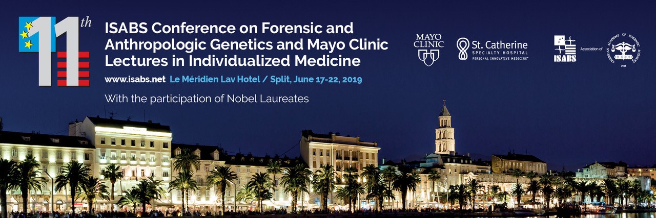 Meet us at the ISABS Conference on Forensic and Anthropologic Genetics and Mayo Clinic Lectures in Individualized Medicine in Split, Croatia, 17-22 June 2019