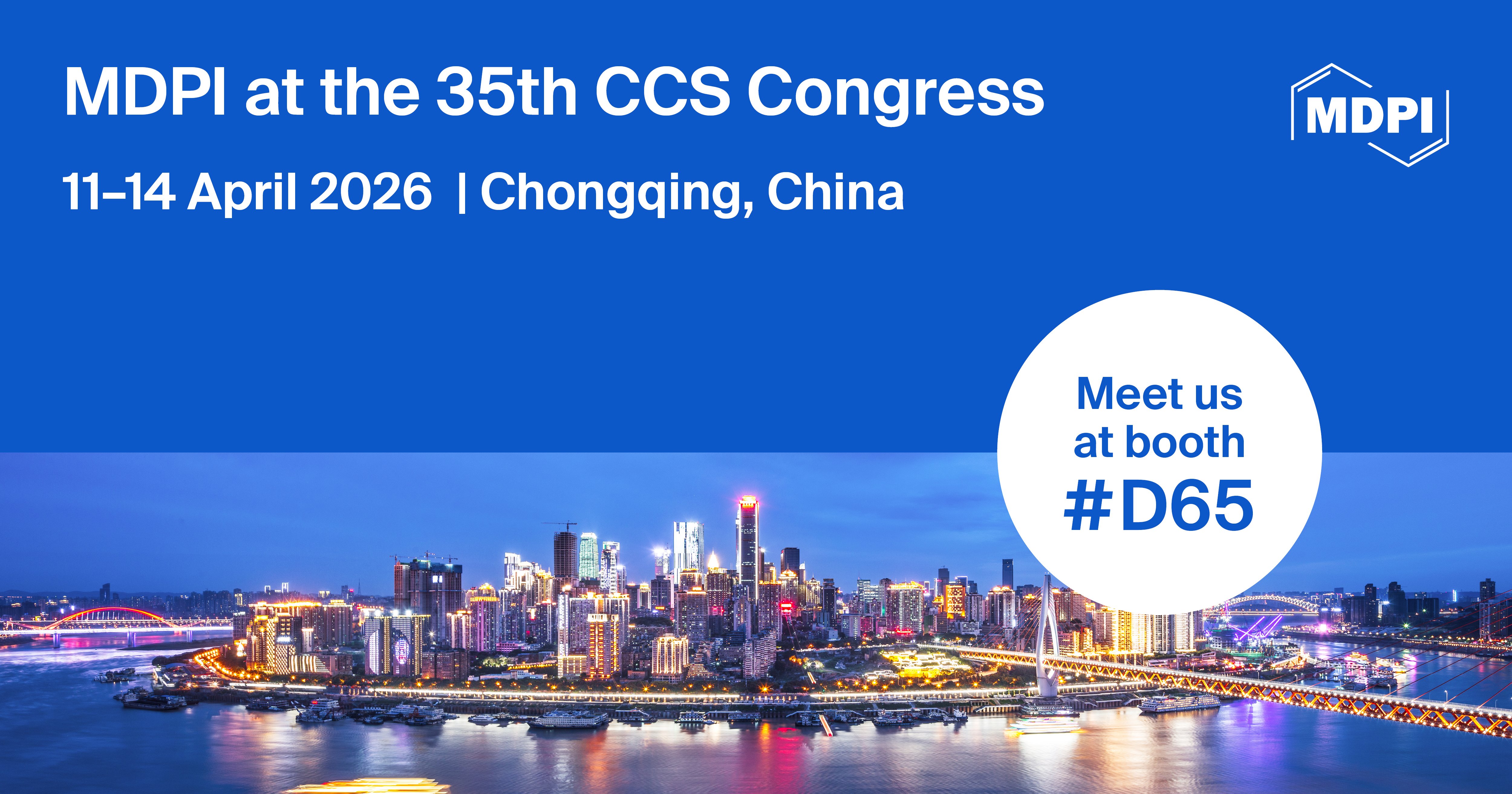 Meet Us at the 35th CCS Congress, 11–14 April 2026, Chongqing, China