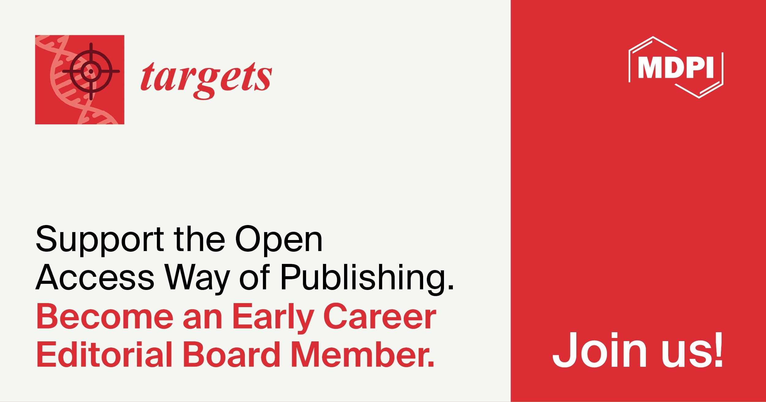 Recruiting Early Career Editorial Board Members for Targets