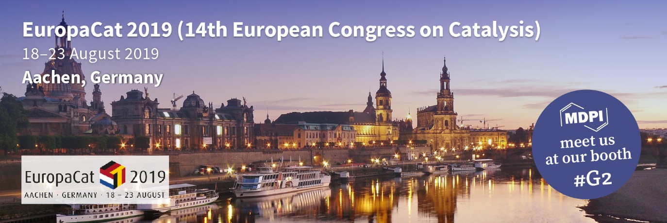 Meet Us at the 14th European Congress on Catalysis in Aachen, Germany, 18–23 August 2019