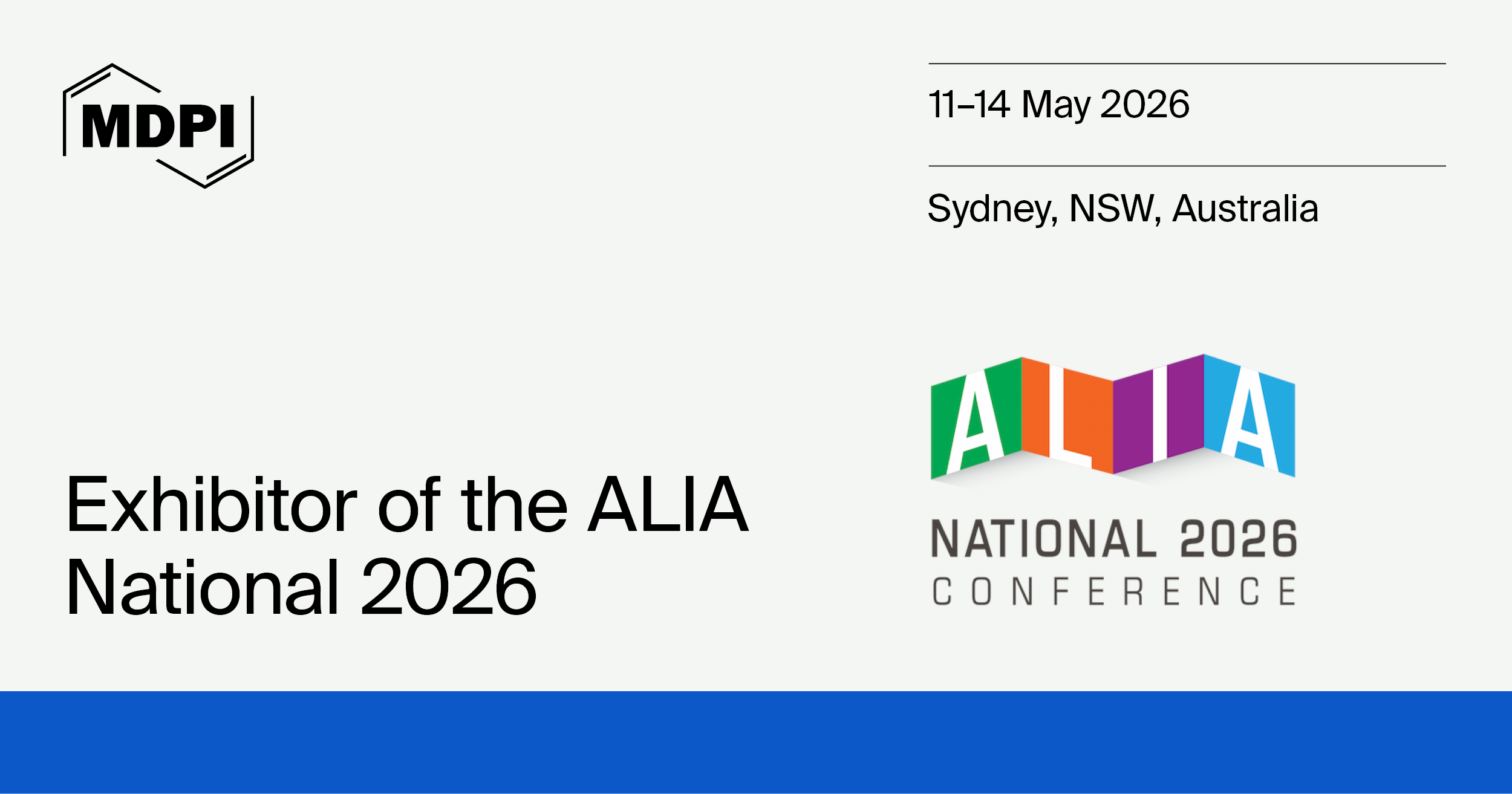Meet MDPI at the ALIA National Conference 2026 in Sydney, Australia (11–14 May 2026)