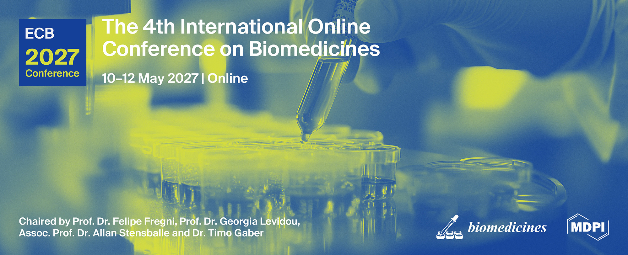 Meet Us Virtually at the 4th International Online Conference on Biomedicines (ECB 2027), 10–12 May 2027