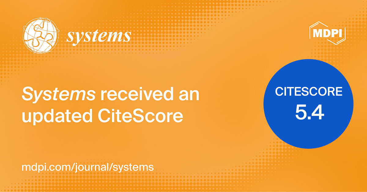 Systems Receives an Increased CiteScore of 5.4