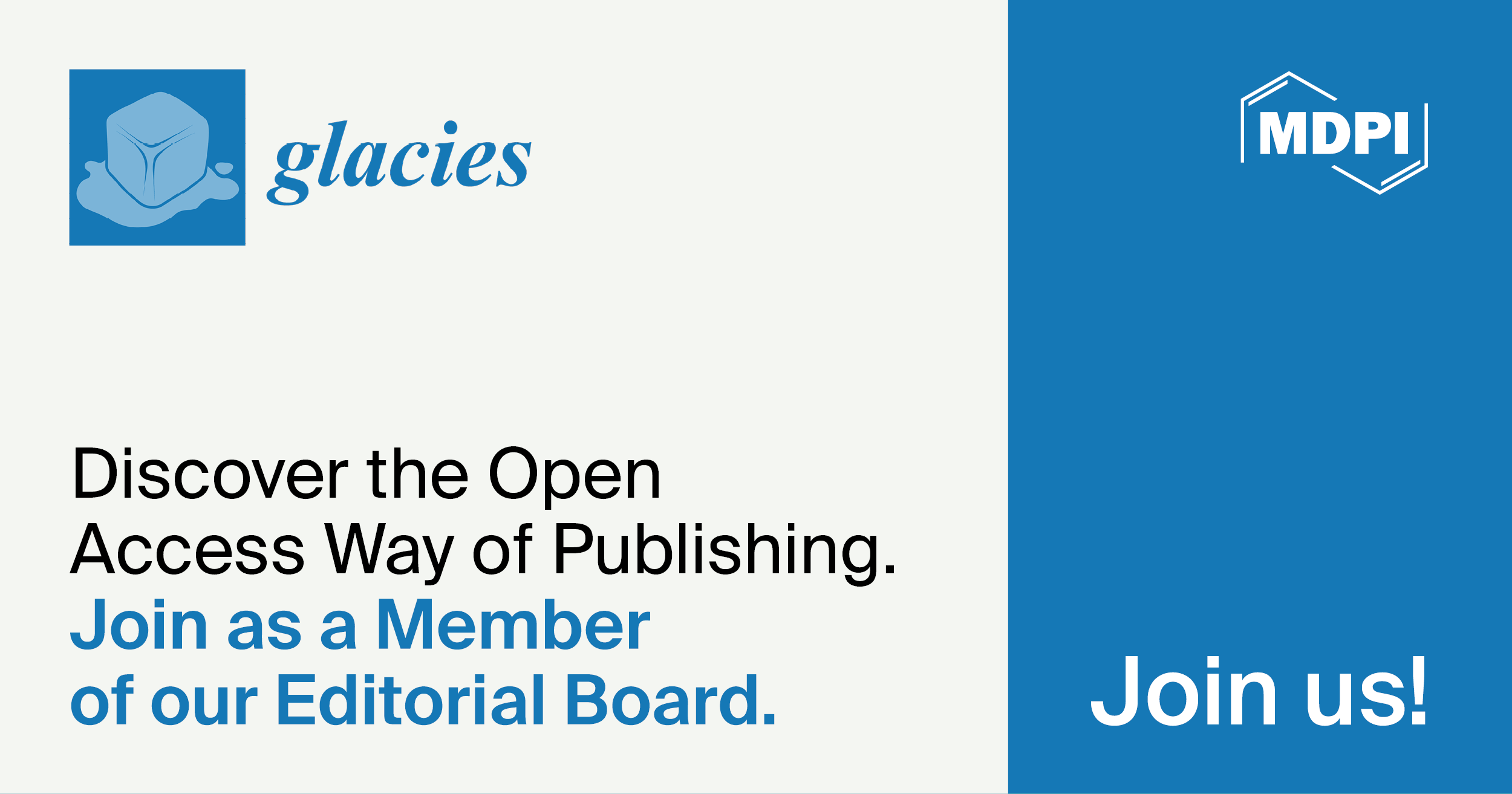 Recruiting Editorial Board Members for Glacies