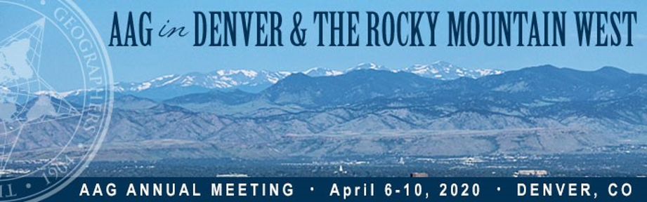 <strong>Meet Us at the 2020 Annual Meeting of the American Association of Geographers in Denver, USA</strong>