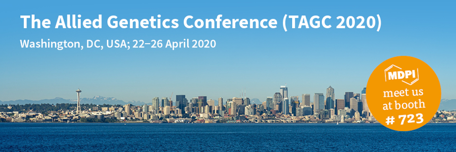 Meet Us at the Allied Genetics Conference (TAGC 2020) in Washington, DC, USA, 22–26 April 2020
