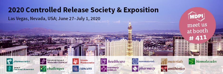 Meet us at the 2020 Controlled Release Society & Exposition, Las Vegas, Nevada, USA, 27 June–1 July 2020