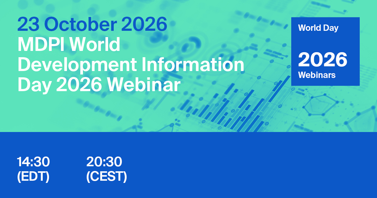 MDPI Webinar | World Development Information Day, 23 October 2026 | MDPI