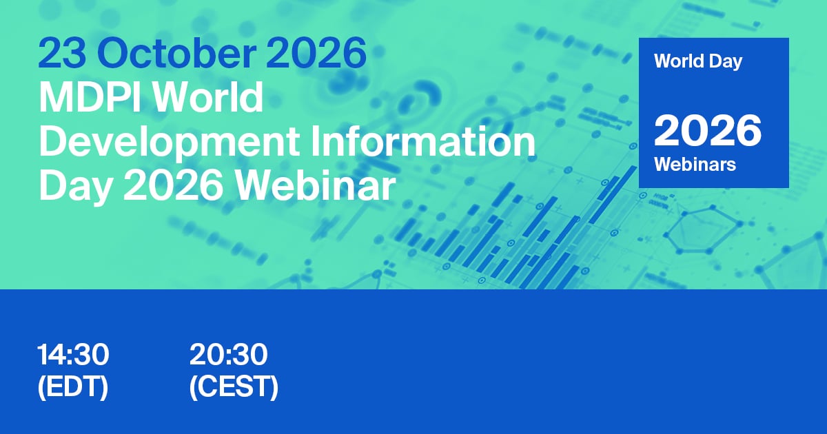 Work D Development MDPI Webinar | World Development Information Day, 23 October 2026 | MDPI