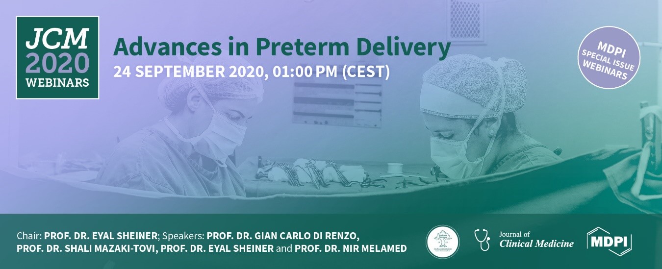 JCM Free Webinar: Advances in Preterm Delivery—24 September 2020