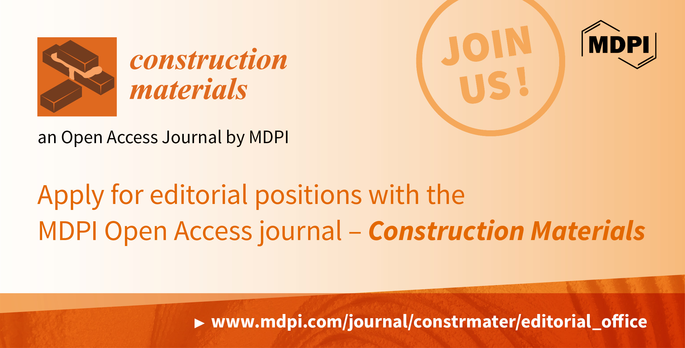 Recruiting Editorial Board Members for Construction Materials