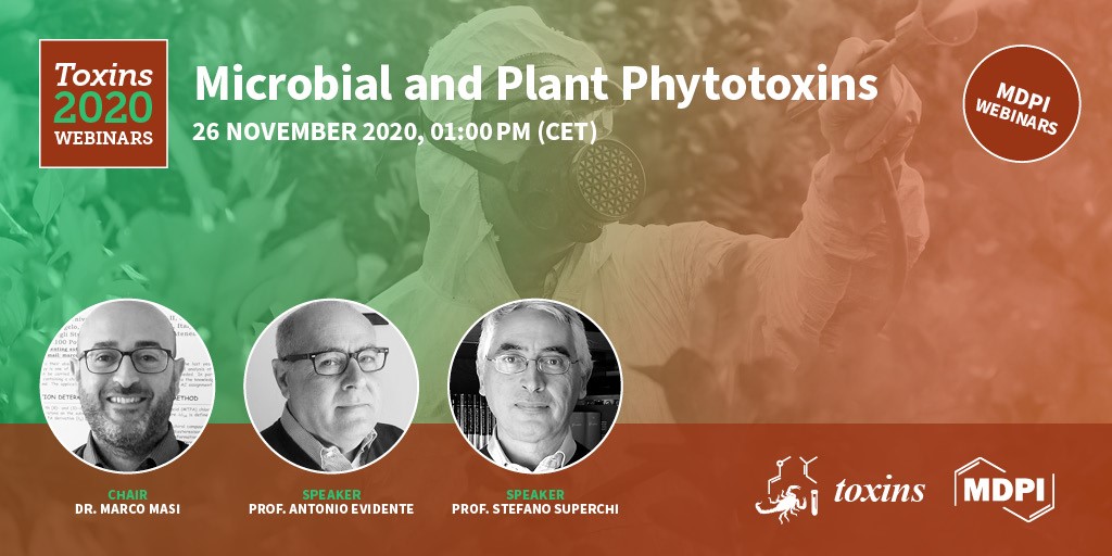 Toxins Series Webinars: Join us for our two webinars on November 26th and 27th