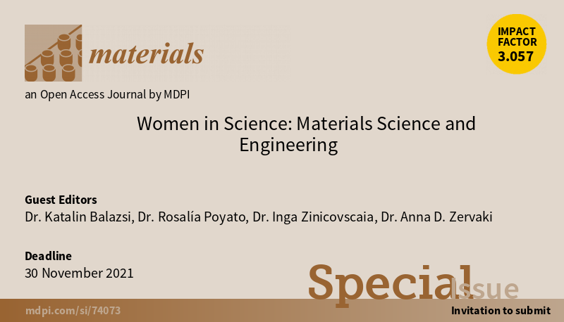 Tribute to Female Scientists in Materials | 11 February “International Day of Women and Girls in Science”