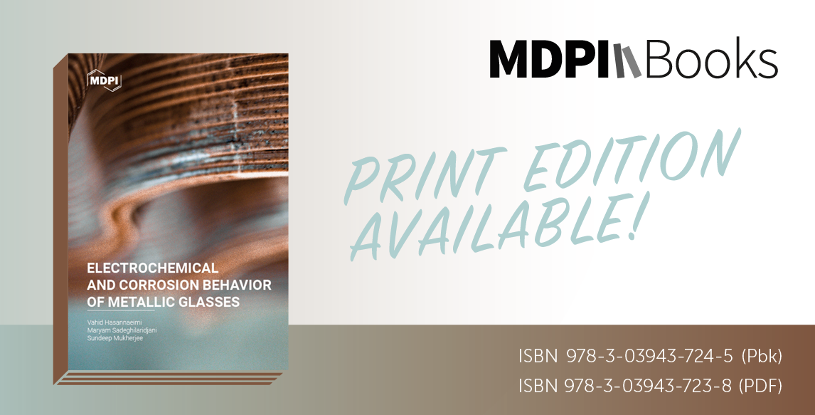 NEW Open Access Book: "Electrochemical and Corrosion Behavior of Metallic Glasses"