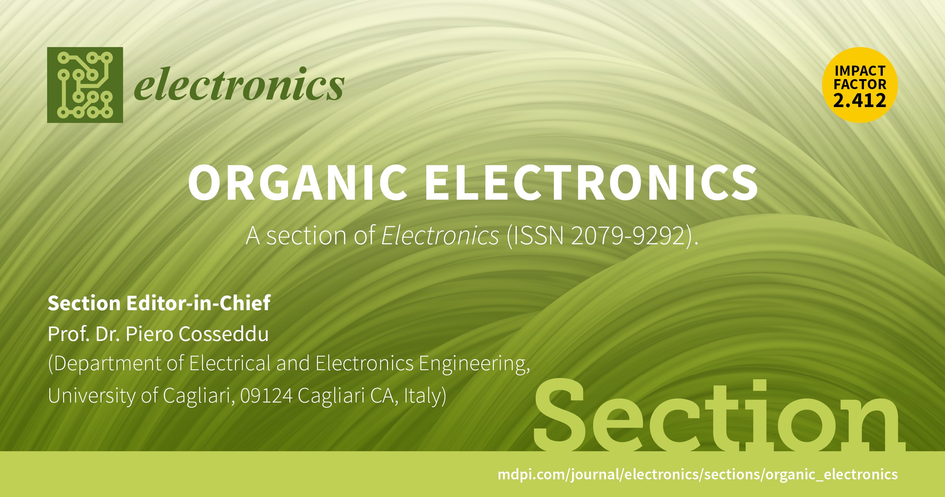 Recruiting Editorial Board Members for Section “Organic Electronics” in Electronics