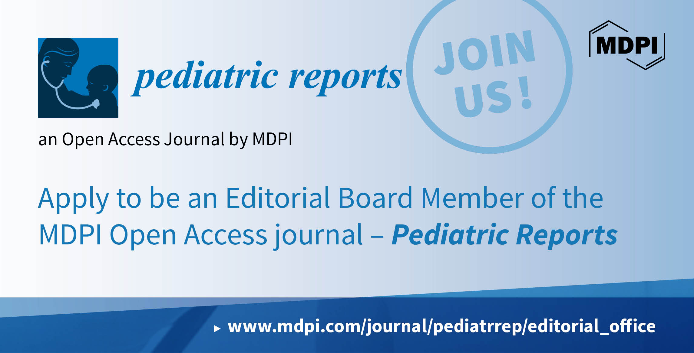 Recruiting Editors for Pediatric Reports