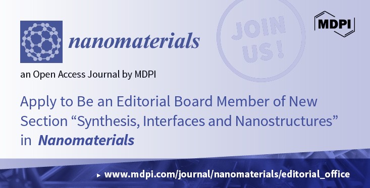 Recruiting Editorial Board Members for Section “Synthesis, Interfaces and Nanostructures” in Nanomaterials