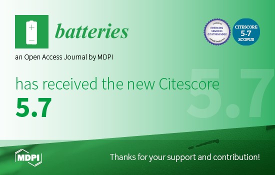 Batteries Receives Updated CiteScore of 5.7