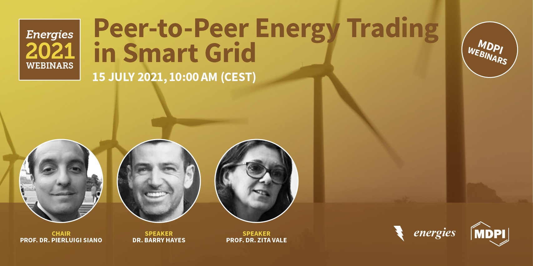 Energies 3rd Webinar | Peer-to-Peer Energy Trading in Smart Grid