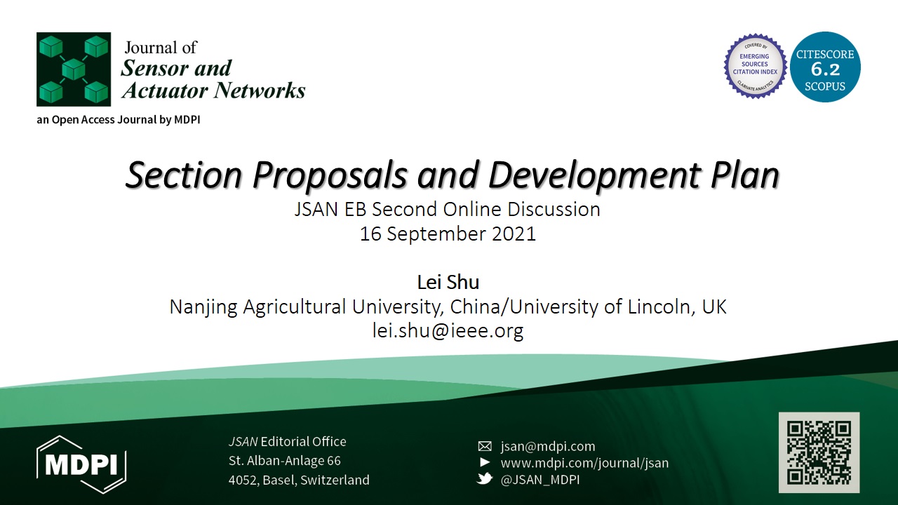 The Second Journal of Sensor and Actuator Networks Editorial Board Online Meeting Was Held on 16 September 2021