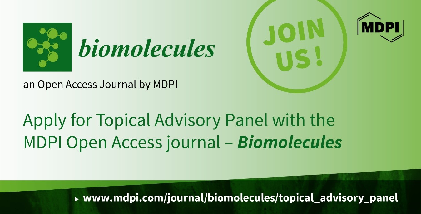 Recruiting Topical Advisory Panel Members for Biomolecules