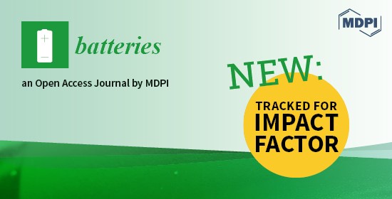 Batteries Accepted into Science Citation Index Expanded in Web of Science