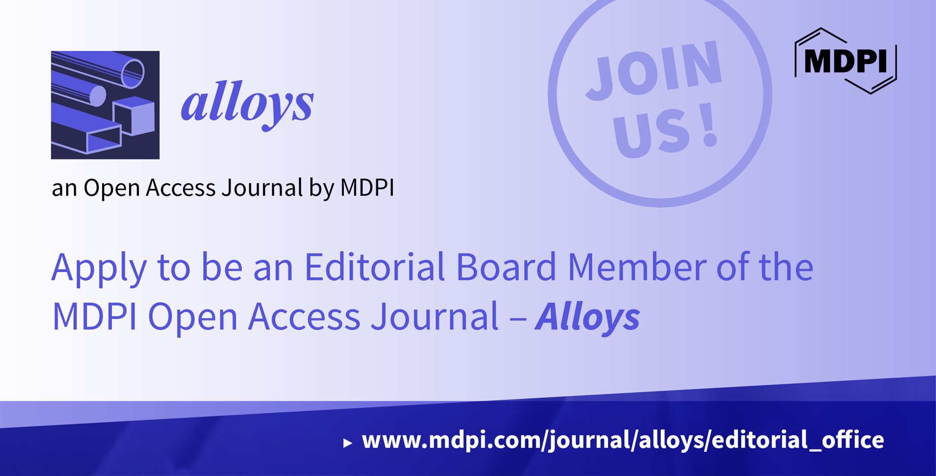 Recruiting Editorial Board Members for Alloys