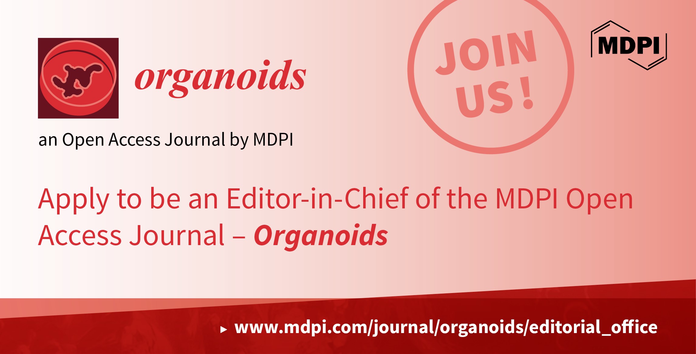 Recruiting Founding Editor-in-Chief for New Journal Organoids