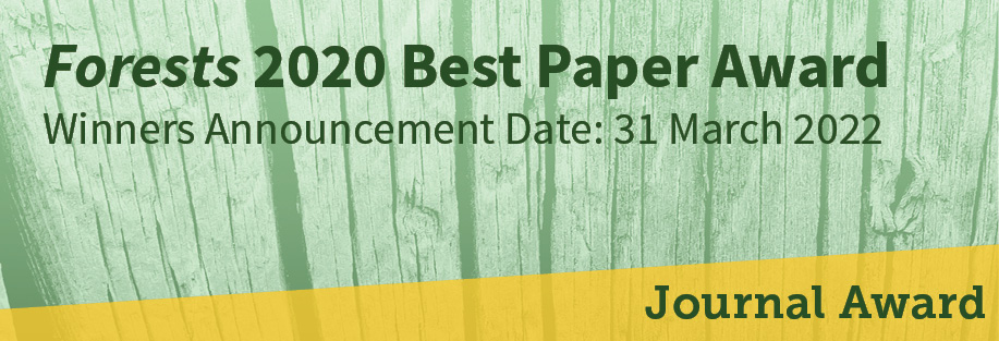Forests 2020 Best Paper Award—Winners Announced