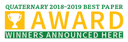 Quaternary 2018–2019 Best Paper Awards—Winners Announced