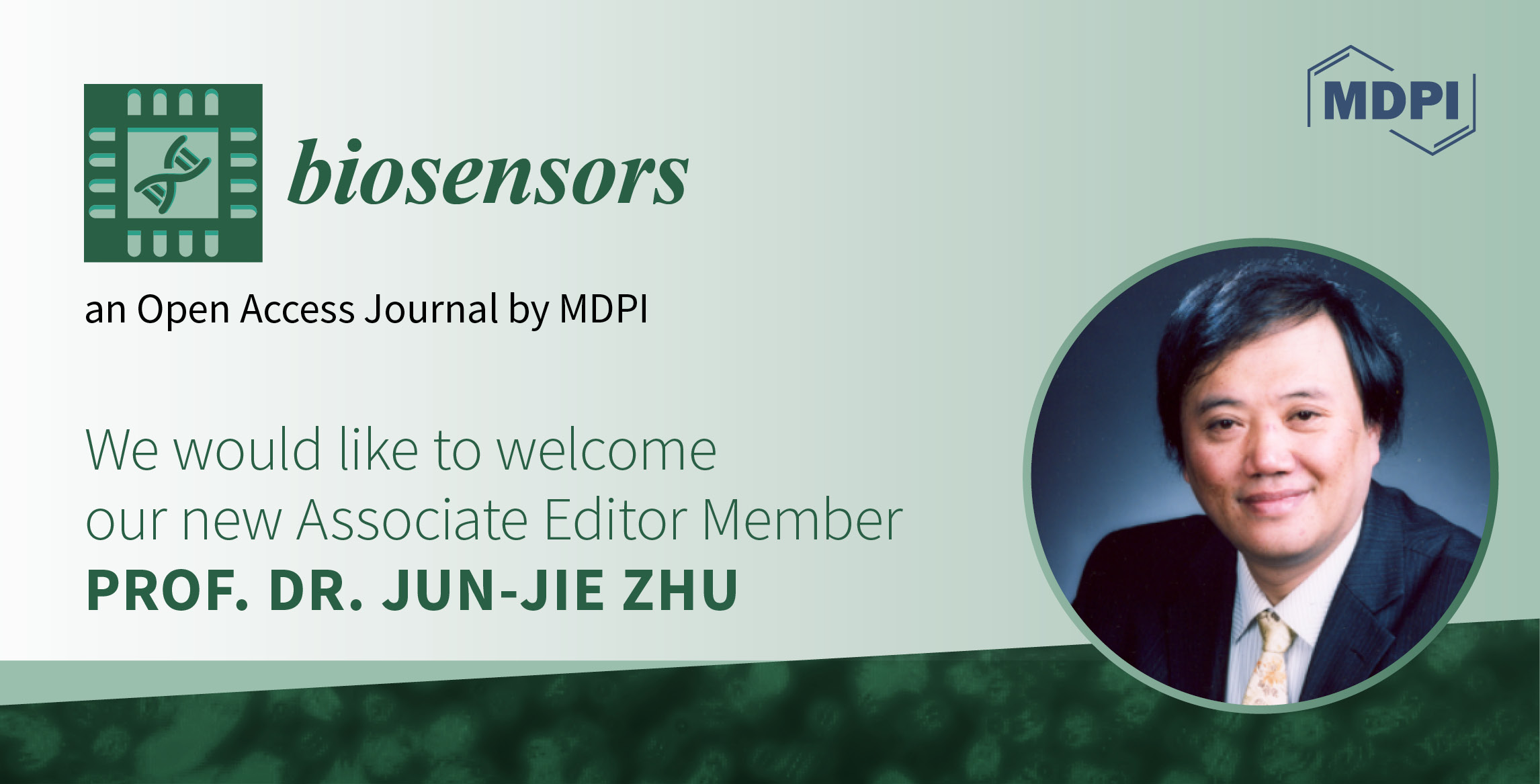 Prof. Dr. Jun-Jie Zhu Appointed Associate Editor in Biosensors