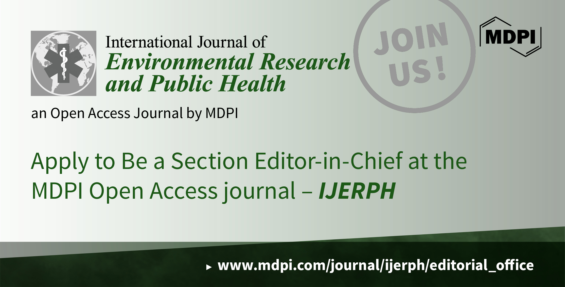 Recruiting Section Editors-in-Chief for the International Journal of Environmental Research and Public Health