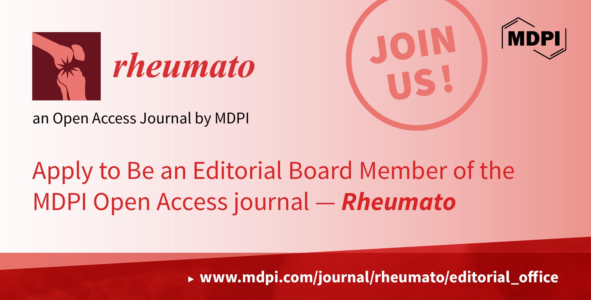 Recruiting Editorial Board Members for Rheumato