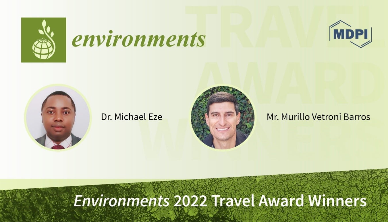 Environments 2022 Travel Award—Winners Announced