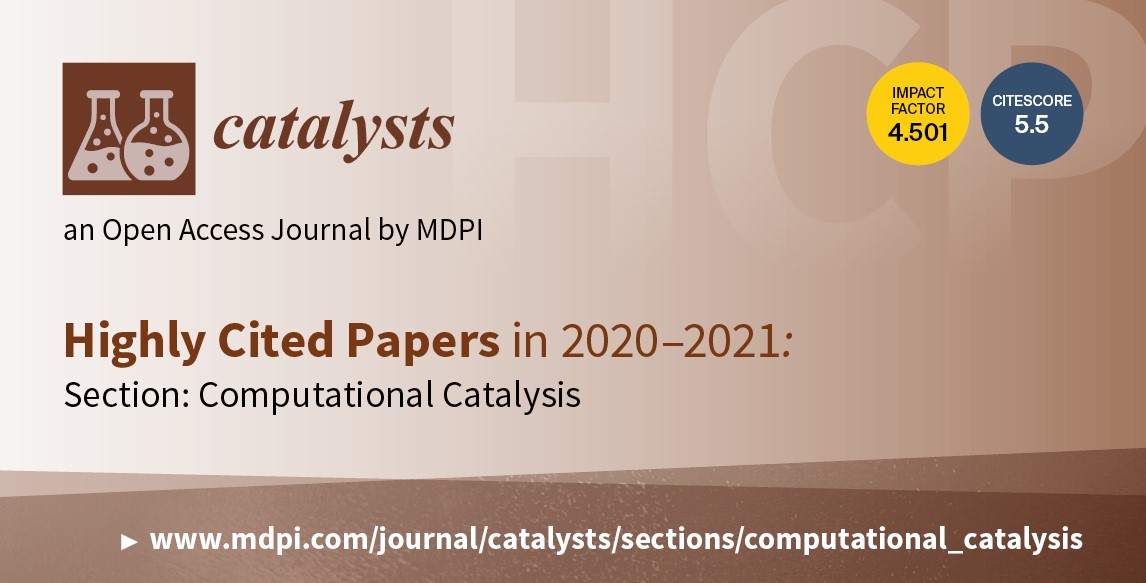 Catalysts | Highly Cited Papers in 2020–2021 in the Section “Computational Catalysis”