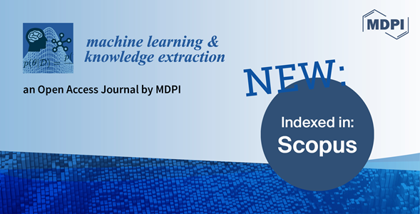 Machine Learning and Knowledge Extraction Accepted for Coverage in Scopus