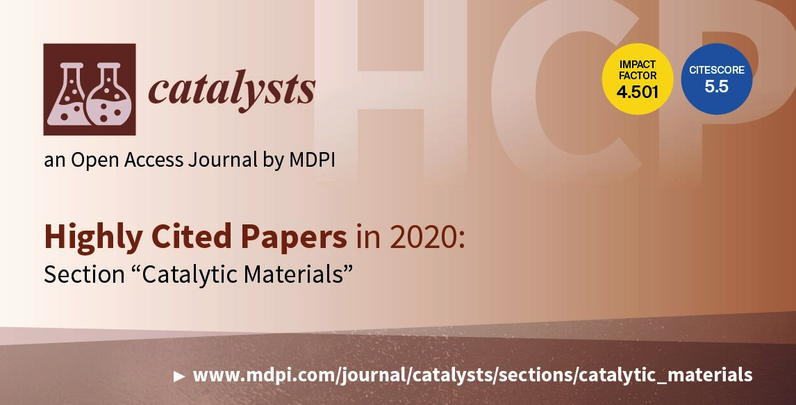 Catalysts | Highly Cited Papers in 2020 in the Section “Catalytic Materials”