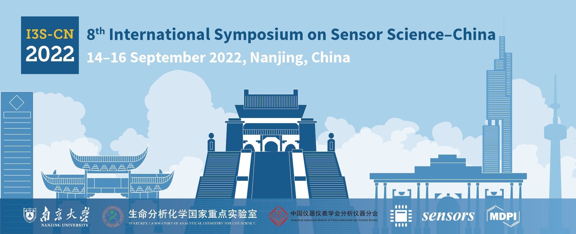 Meet Us at the 8th International Symposium on Sensor Science–China, 14–16 September 2022, Nanjing, China
