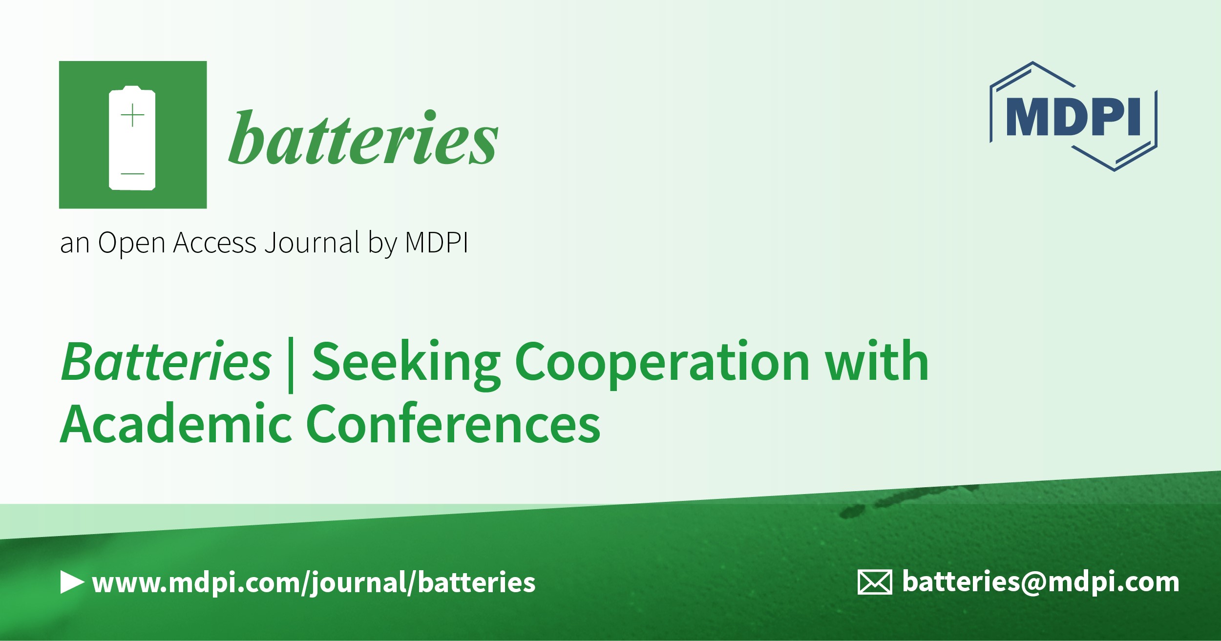 Batteries | Seeking Cooperation with Academic Conferences