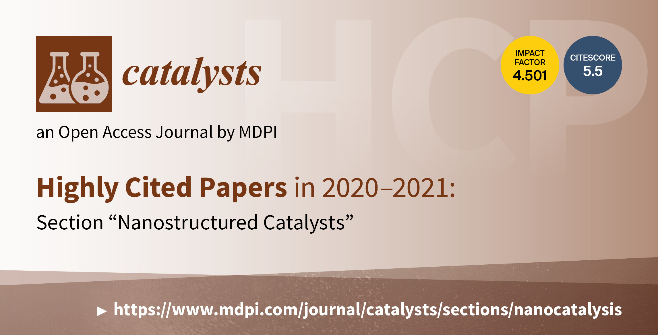 Catalysts | Highly Cited Papers in 2020–2021 in the Section “Nanostructured Catalysts”