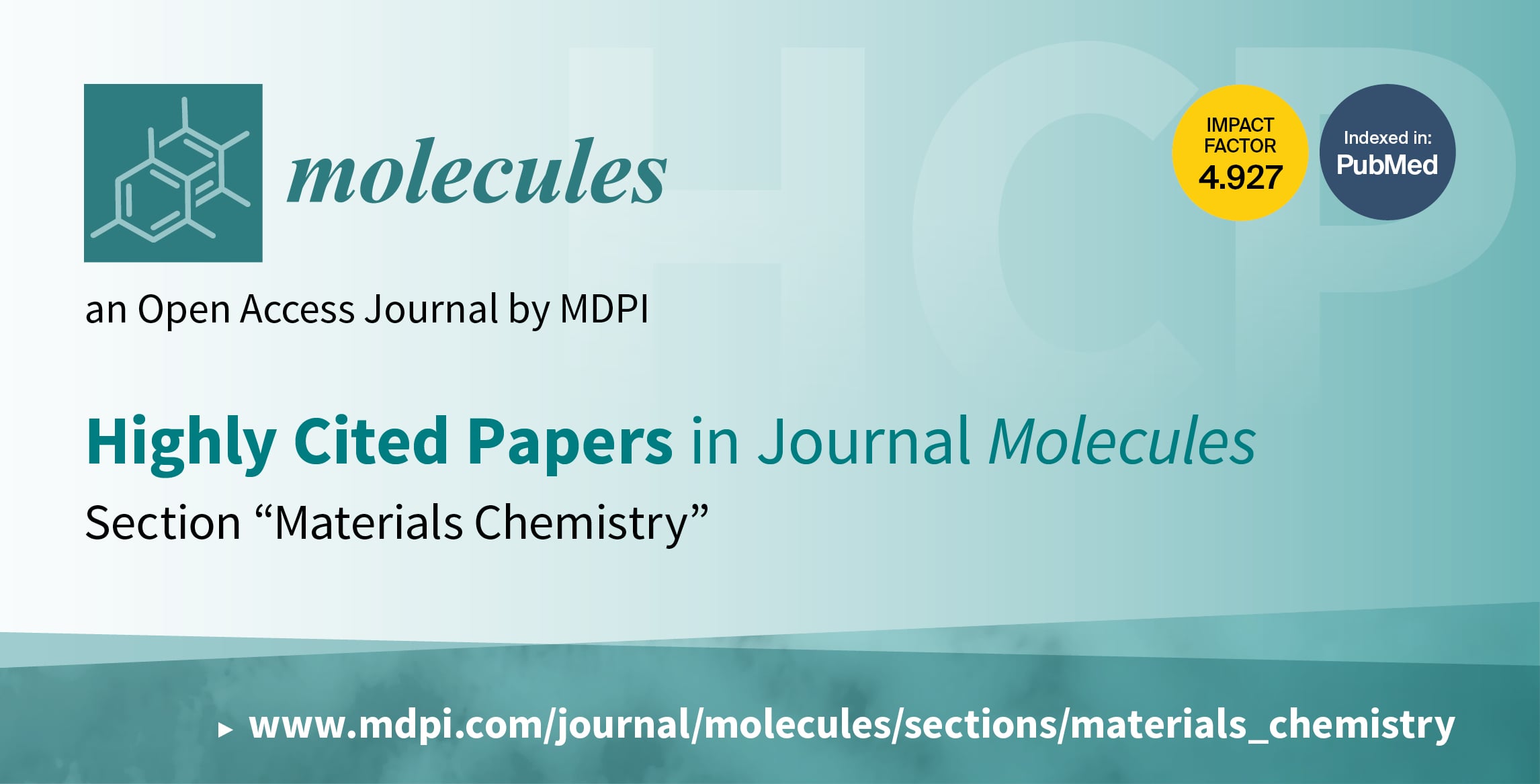 Molecules | Top 10 Cited Papers in 2021 in the Section “Materials Chemistry”