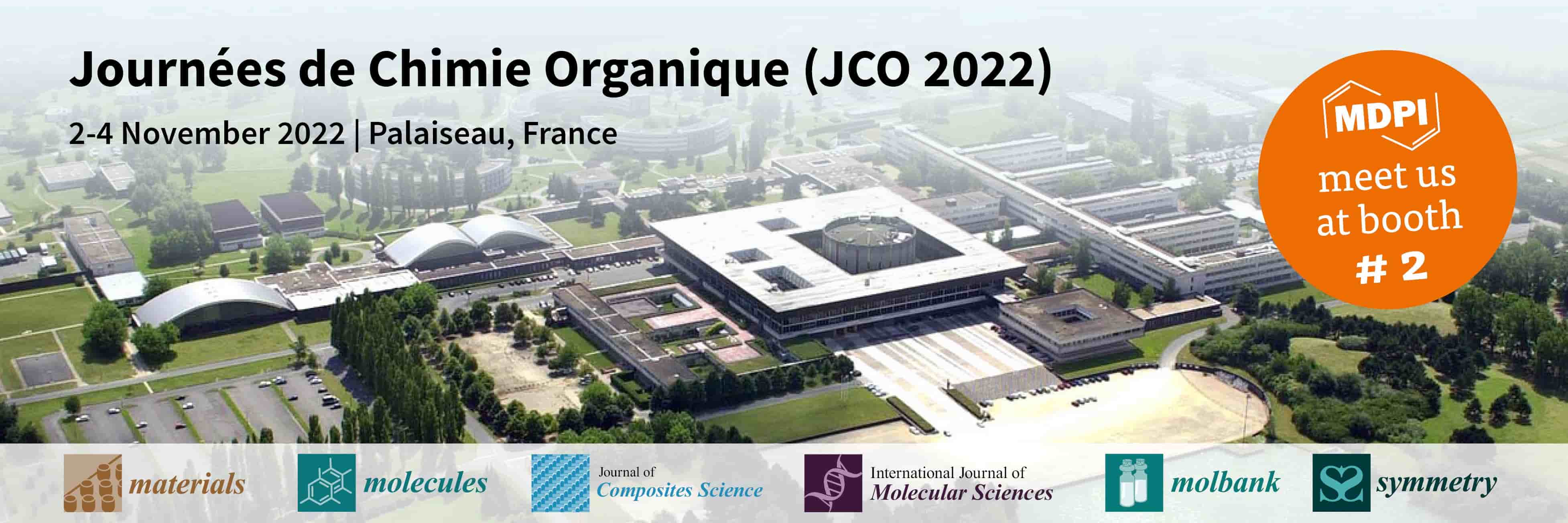 Meet Us at the Journées de Chimie Organique (JCO 2022), 2–4 November 2022, Palaiseau, France