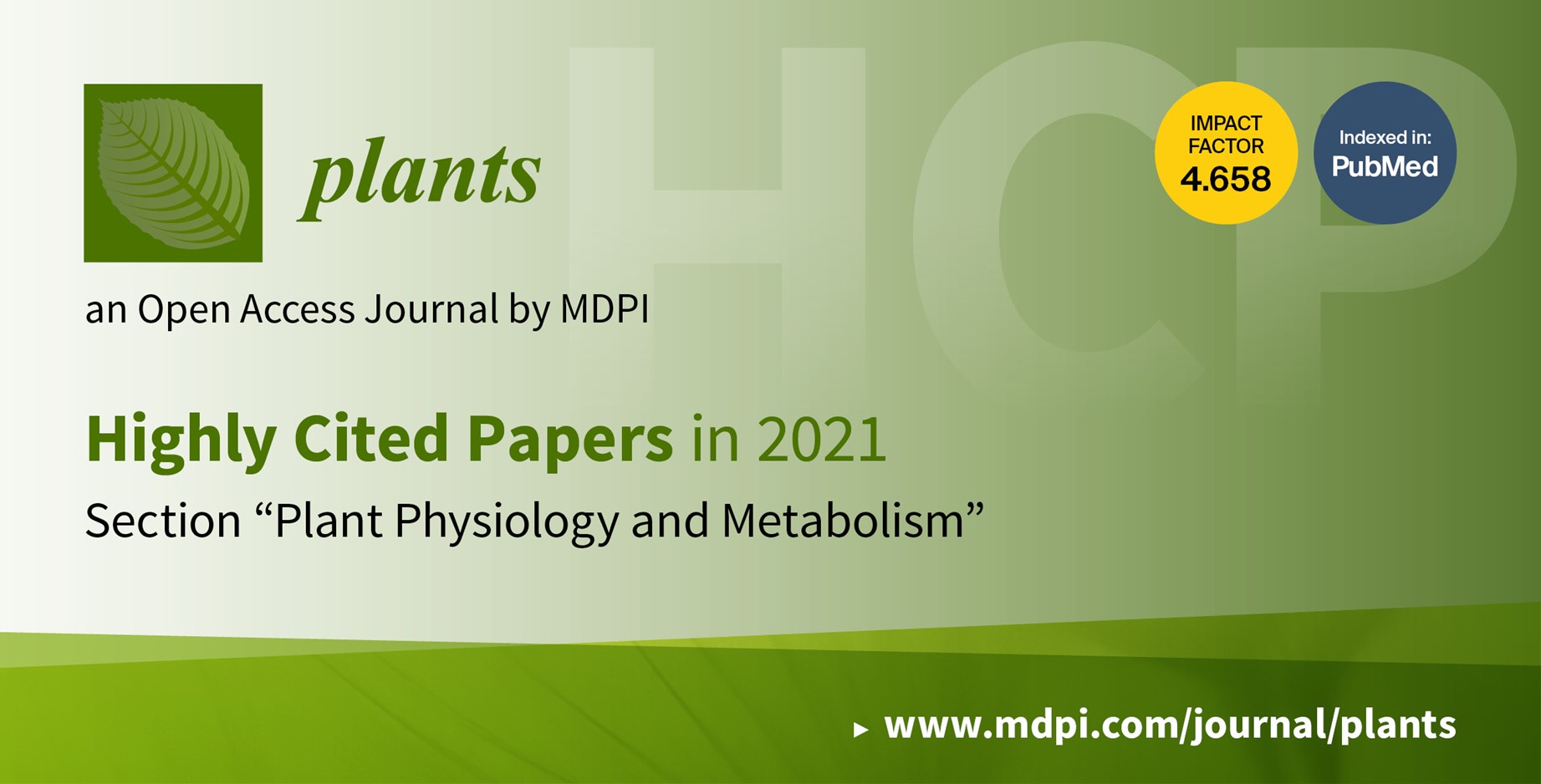 Plants | Highly Cited Papers in 2021 in the Section “Plant Physiology and Metabolism”