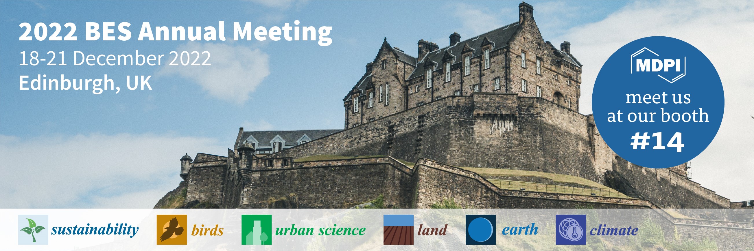 Meet Us at the 2022 BES Annual Meeting, 18–21 December 2022, Edinburgh, UK
