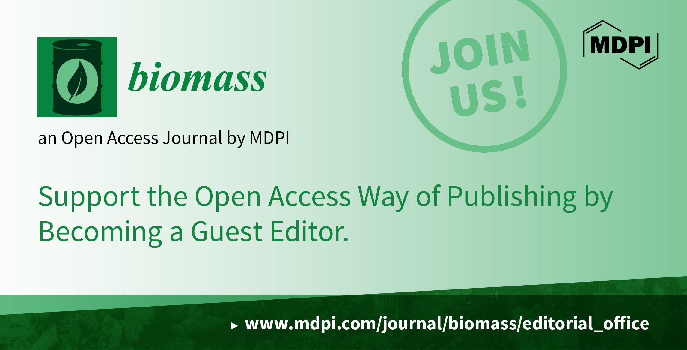 Biomass | Call for Special Issue Proposals and Recruiting Guest Editors