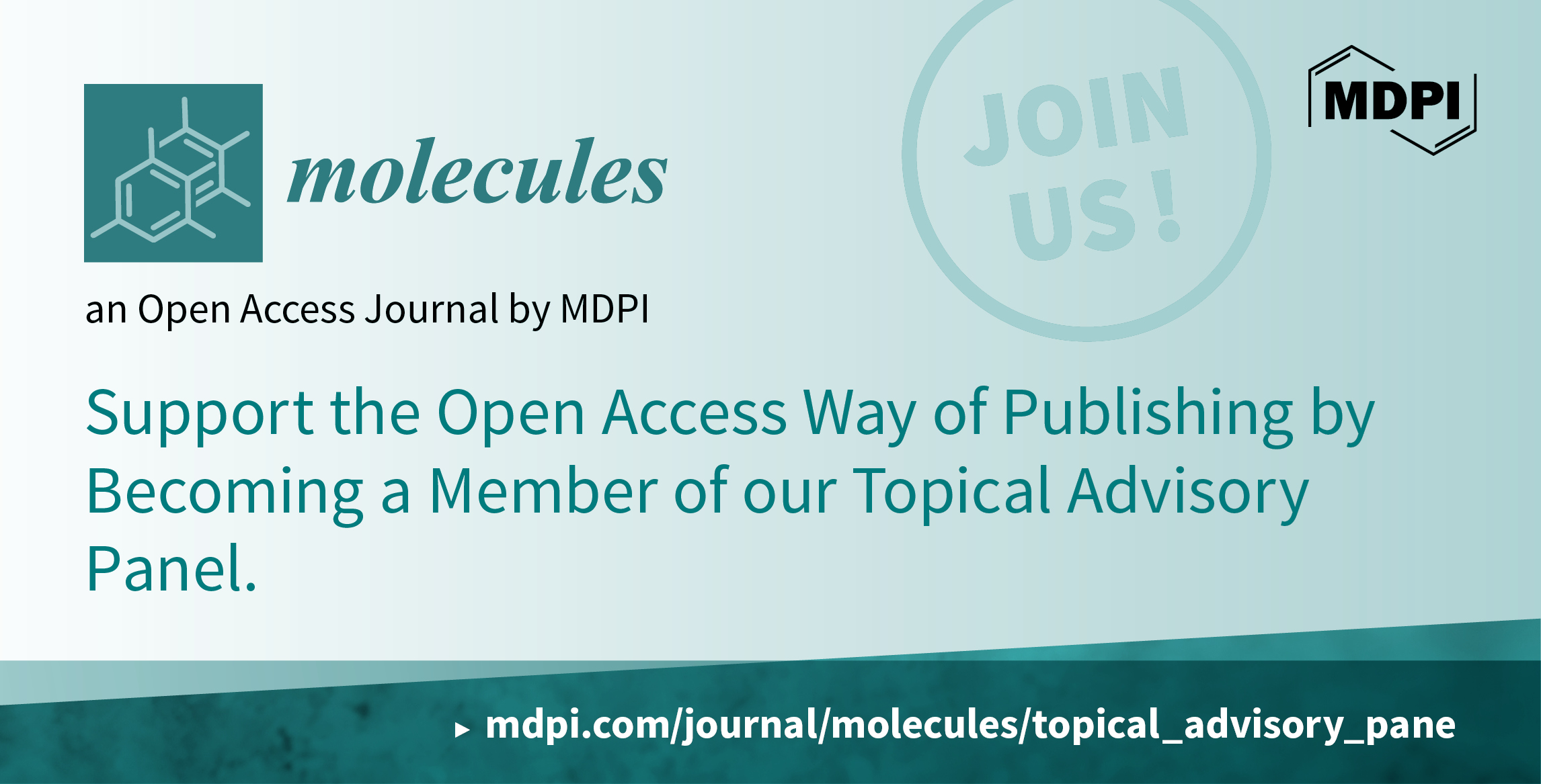 Recruiting Topical Advisory Panel Members for Molecules