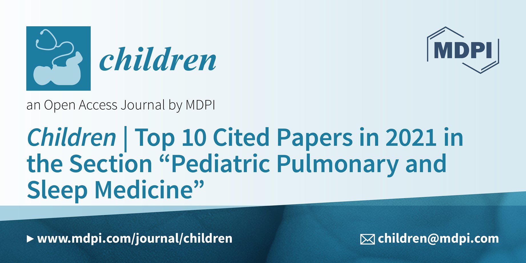 Children | Top 10 Cited Papers in 2021 in the Section “Pediatric Pulmonary and Sleep Medicine”