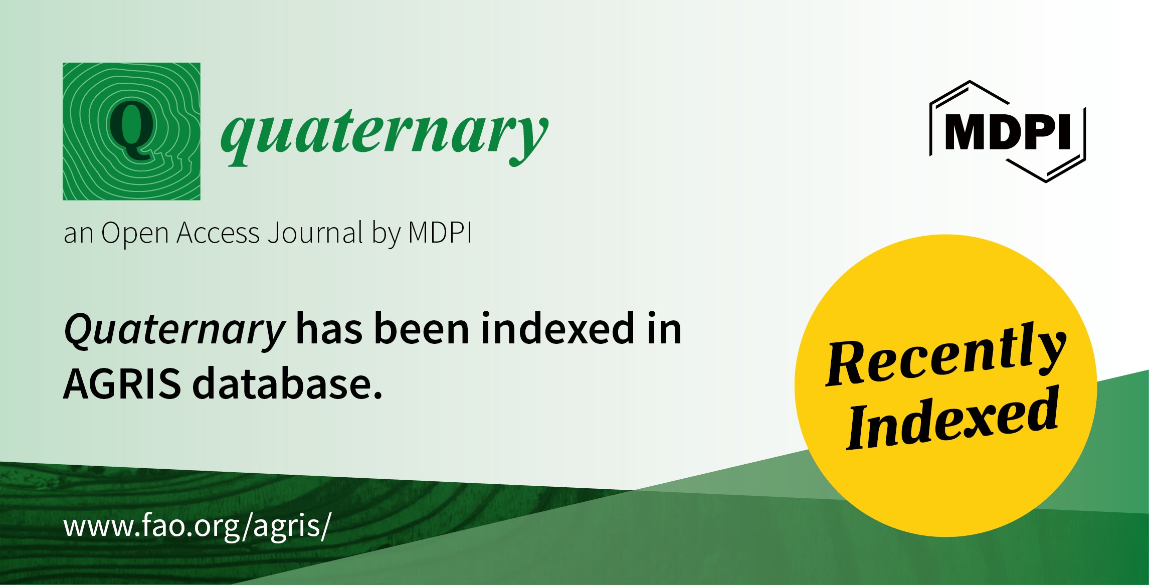 Quaternary Accepted into AGRIS